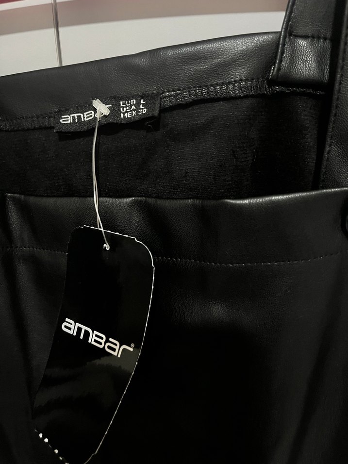 Siyah Deri Kolsuz Midi Salopet - Görsel 2