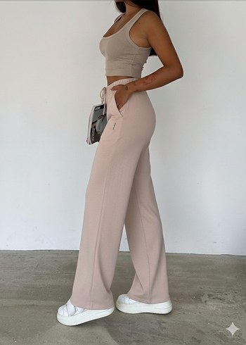 Kadın Haki Renk Salaş Kesim Eşofman Altı - Görsel 4