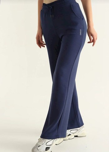 Kadın Haki Renk Salaş Kesim Eşofman Altı - Görsel 5