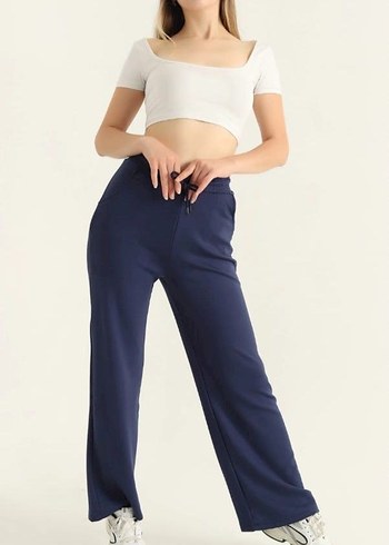 Kadın Haki Renk Salaş Kesim Eşofman Altı - Görsel 9