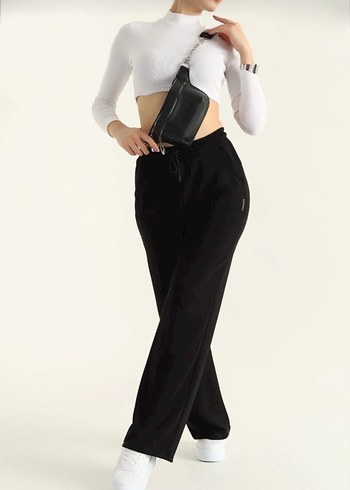 Kadın Haki Renk Salaş Kesim Eşofman Altı - Görsel 6