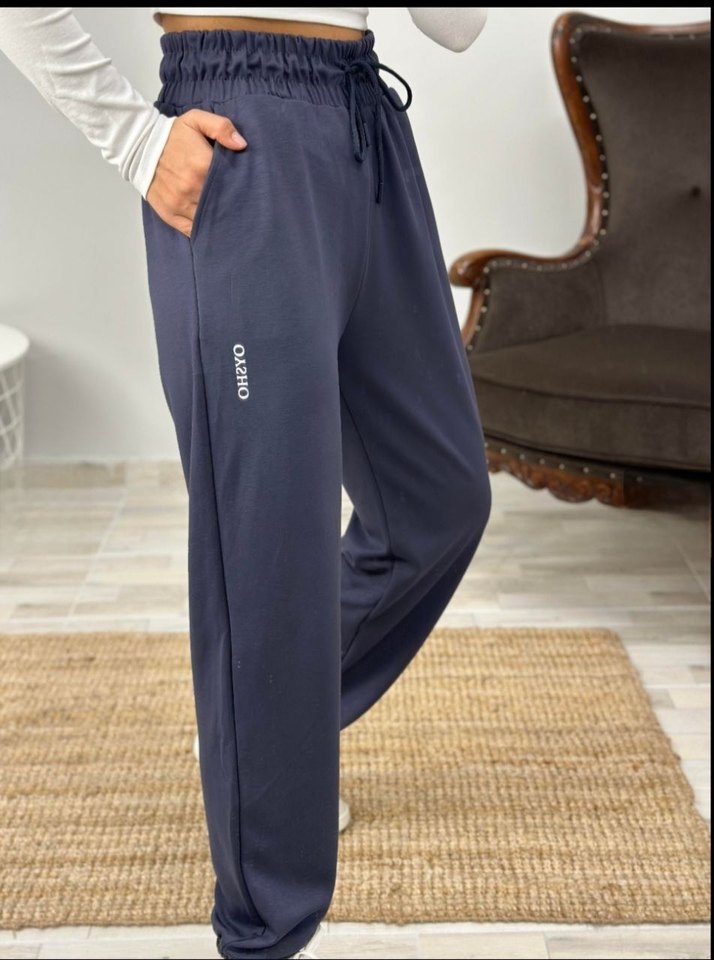 Kadın Haki Renk Salaş Kesim Eşofman Altı - Görsel 2