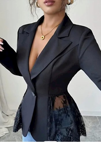 Tül Blazer Ceket - Görsel 2