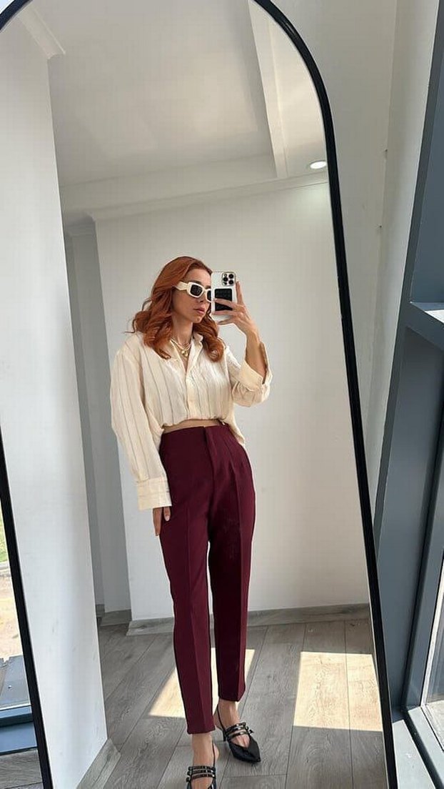 ZARA KUMAS PANTOLON - Görsel 4