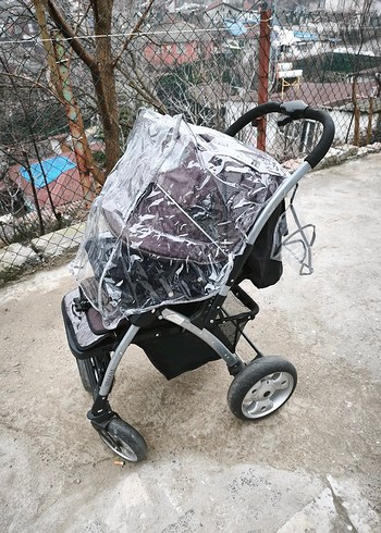 Babyhope marka Gri ve Kahverengi Bebek Arabası - Görsel 4