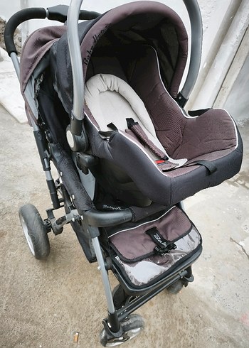 Babyhope marka Gri ve Kahverengi Bebek Arabası - Görsel 2
