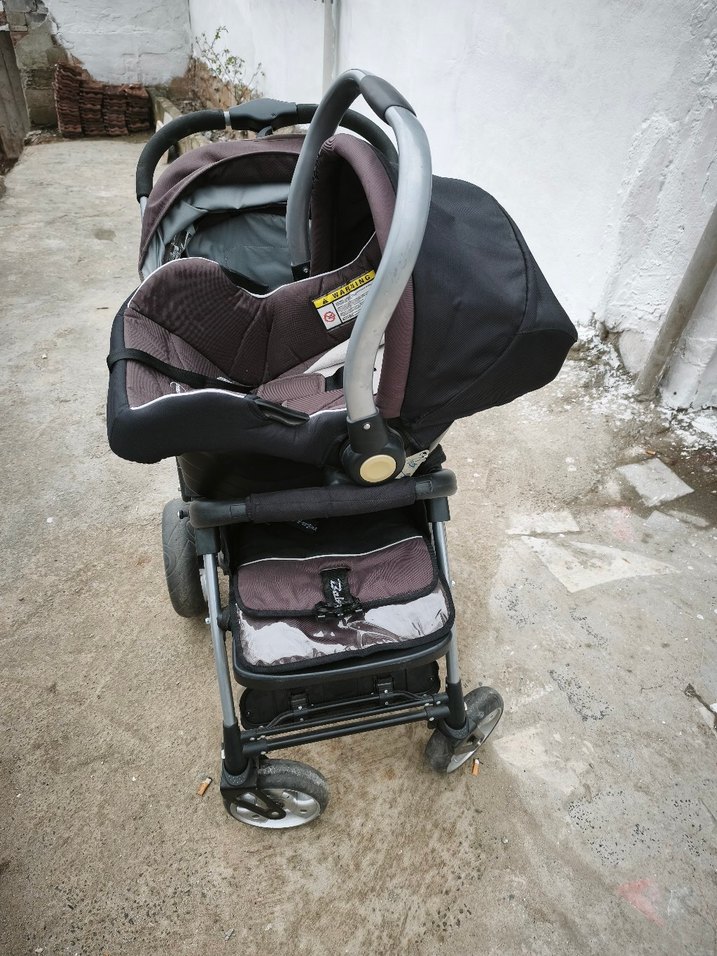 Babyhope marka Gri ve Kahverengi Bebek Arabası - Görsel 3