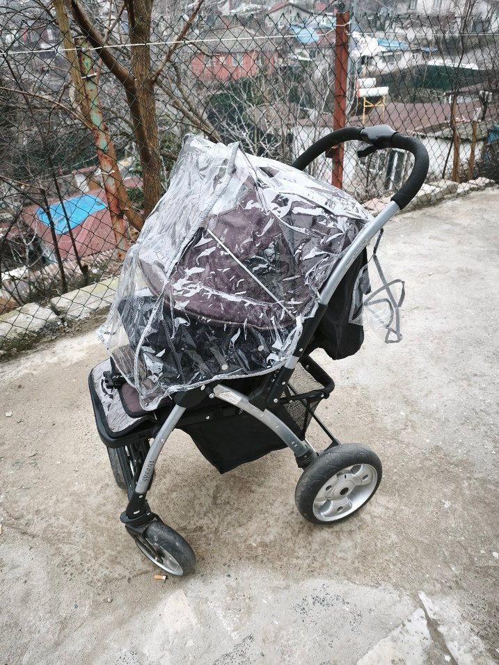 Babyhope marka Gri ve Kahverengi Bebek Arabası - Görsel 4