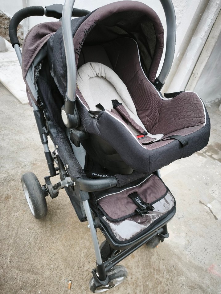 Babyhope marka Gri ve Kahverengi Bebek Arabası - Görsel 2