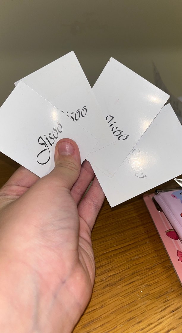 5li jissoBeyaz Fotoğraf Kartları - Görsel 3