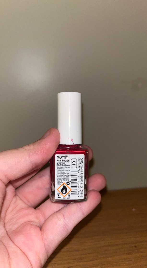 Pastel Kırmızı Oje - Görsel 2