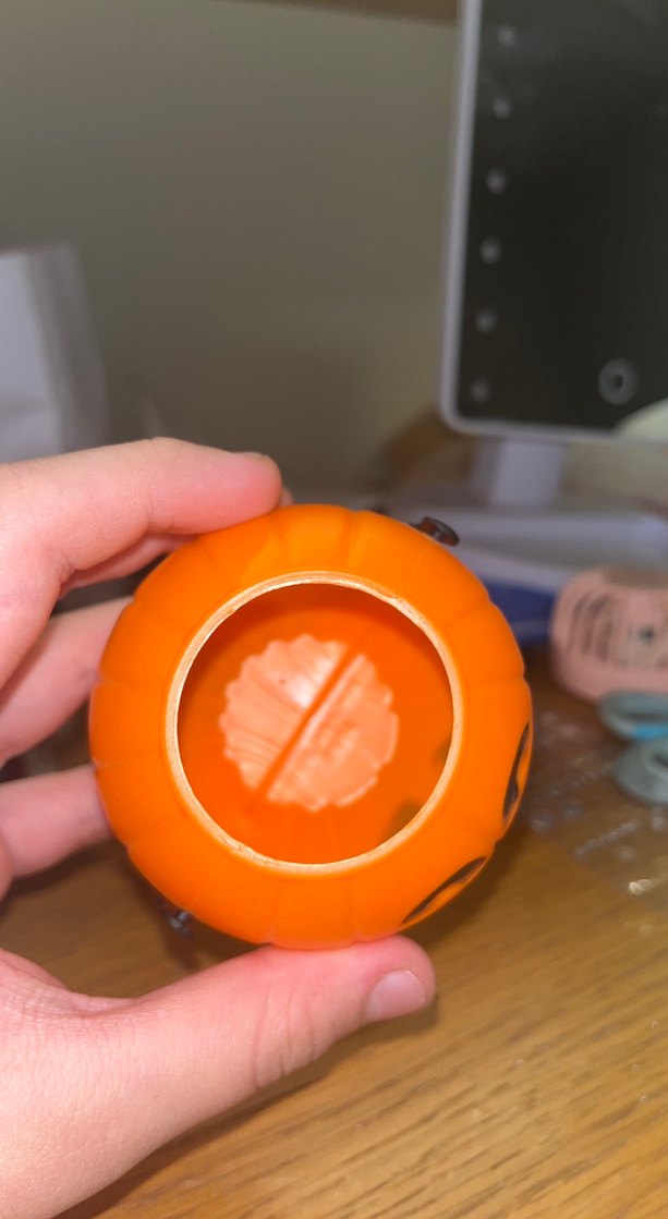 Renkli Turuncu Kabak Mumluk - Görsel 3