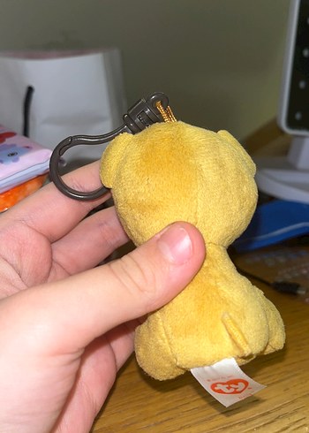 Renkli Sarı Peluş Anahtarlık Ayıcık - Görsel 3