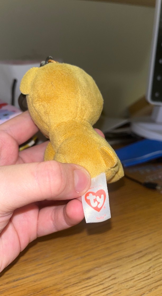 Renkli Sarı Peluş Anahtarlık Ayıcık - Görsel 4