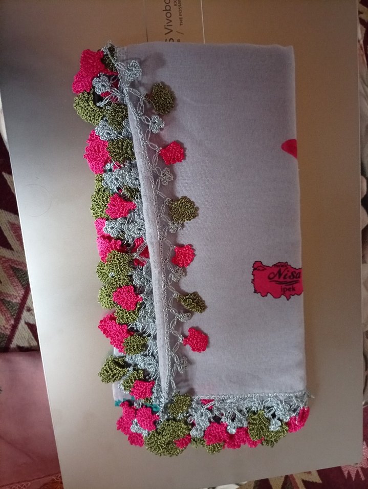 Dantel Detaylı Bohem Kadın Fular - Görsel 2