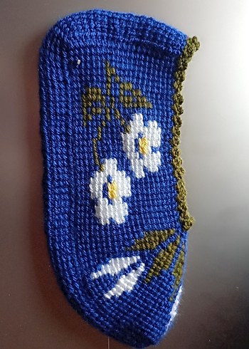 Nakışlı Mavi Renkli Fırın Eldiveni - Görsel 2