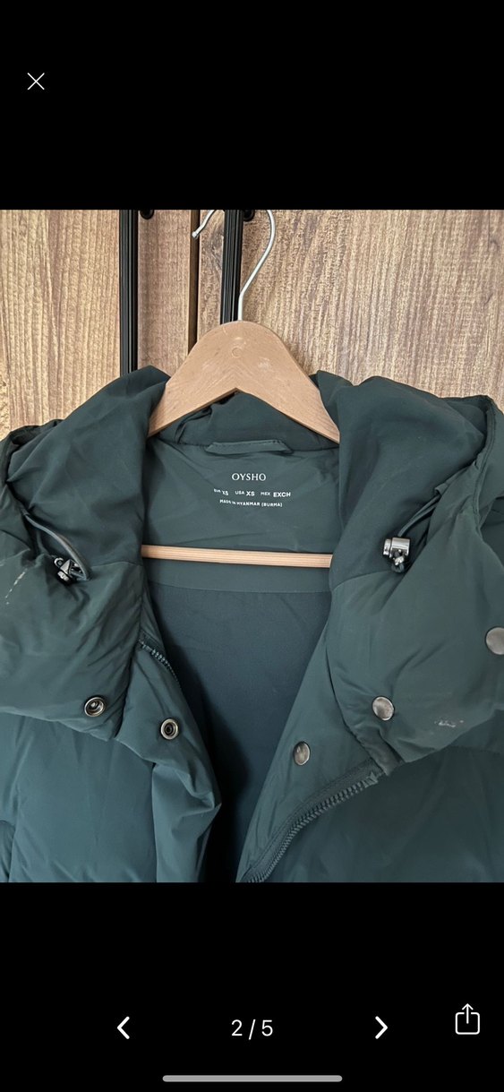 Puflu Siyah Kadın Midi Kış Ceketi - Görsel 5