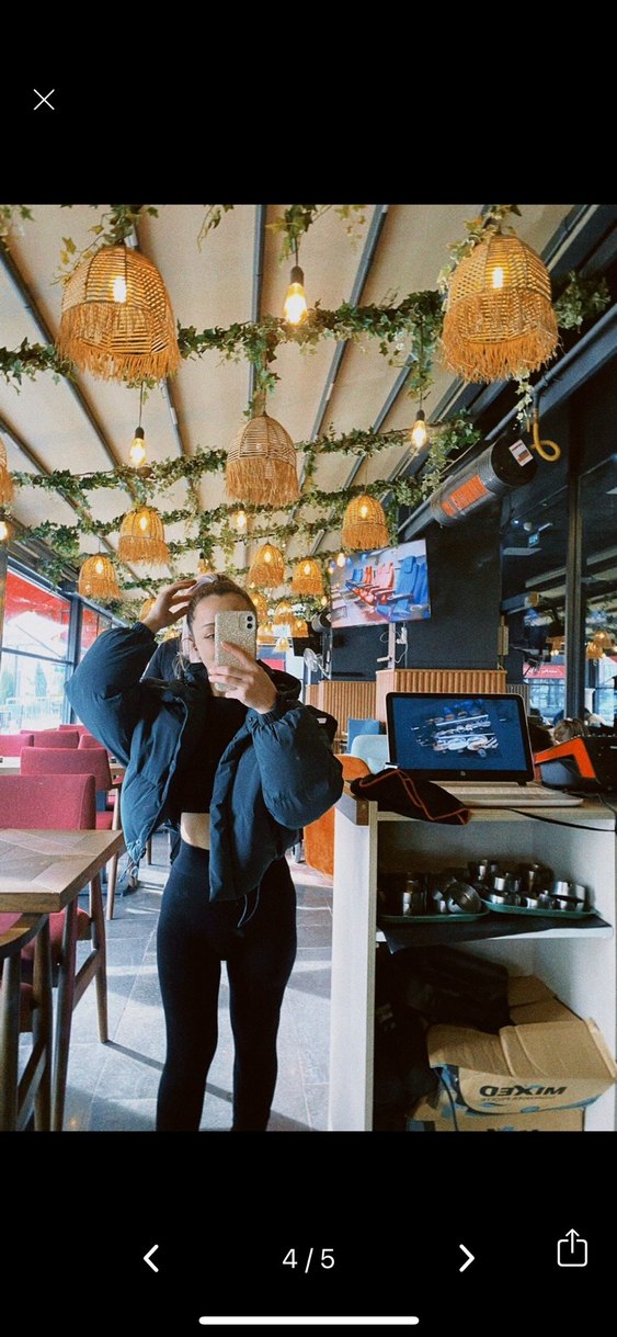 Puflu Siyah Kadın Midi Kış Ceketi - Görsel 2