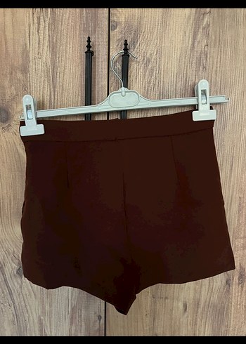 Kahverengi Süet Kemerli Mini Kadın Yelek - Görsel 3