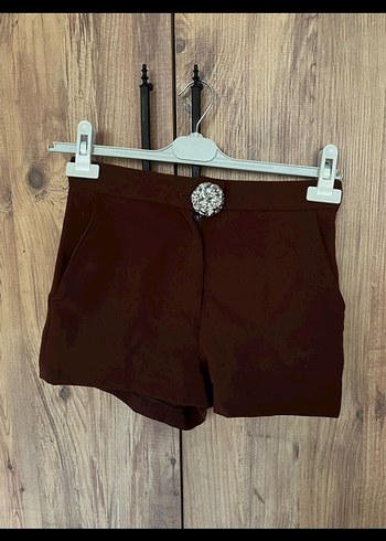 Kahverengi Süet Kemerli Mini Kadın Yelek - Görsel 4