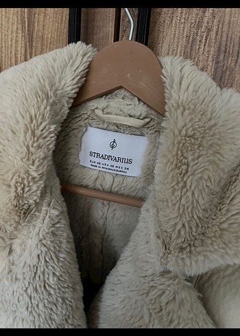 Kürklü Süet Bej Kadın Ceket - Görsel 2