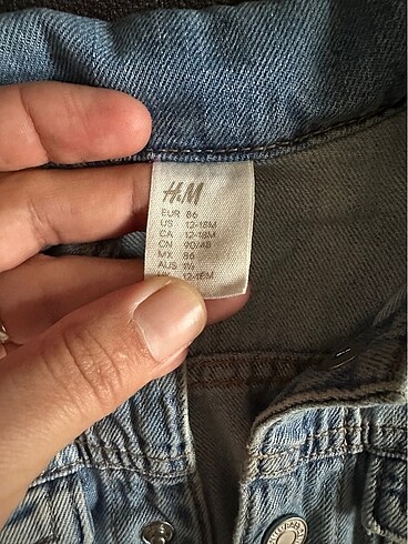 12-18 Ay Beden H&M kot ceket