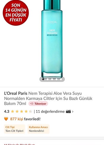 L'Oréal Nem Terapisi Su Bazlı Nemlendirici - Görsel 3