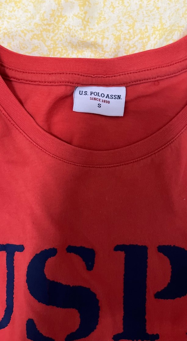 Kırmızı USPA Baskılı Tişört - Görsel 2