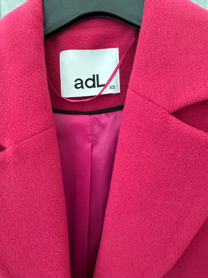 Pembe Kadın Midi Düğmeli Kaban - Görsel 3