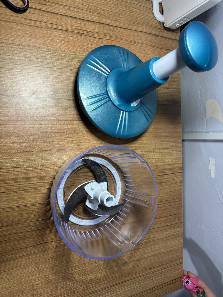 Parlak Mavi Plastik Mutfak Doğrayıcı - Görsel 2