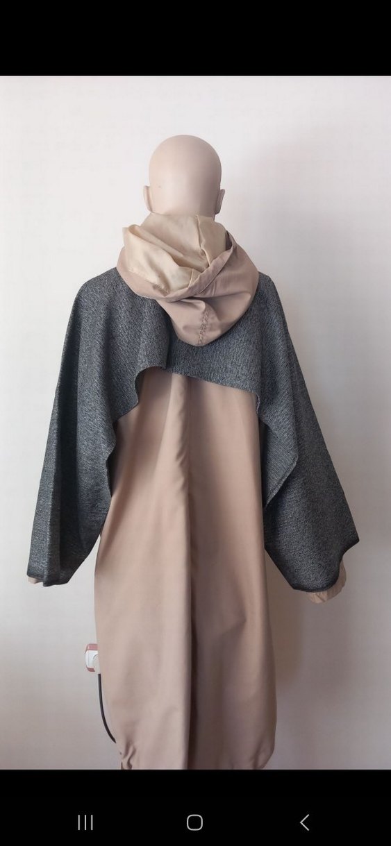 Gri Uzun Kollu Kadın Dış giyim - Görsel 2