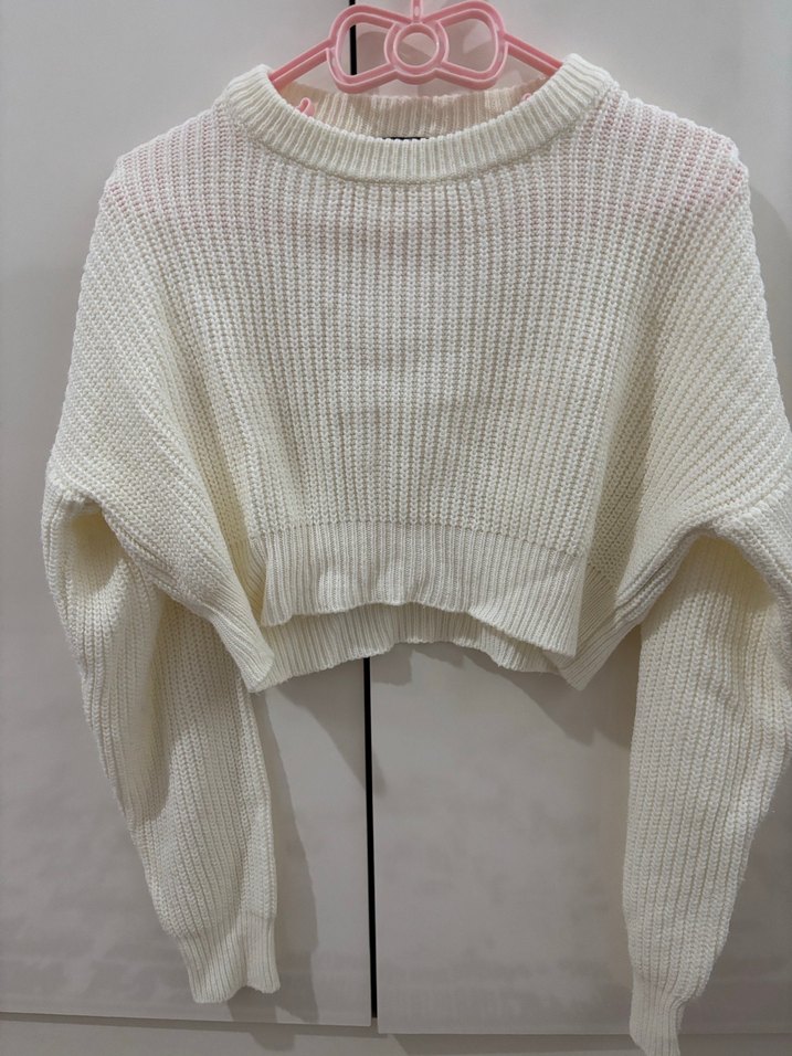 Beyaz Triko Kadın Kazak - Görsel 4