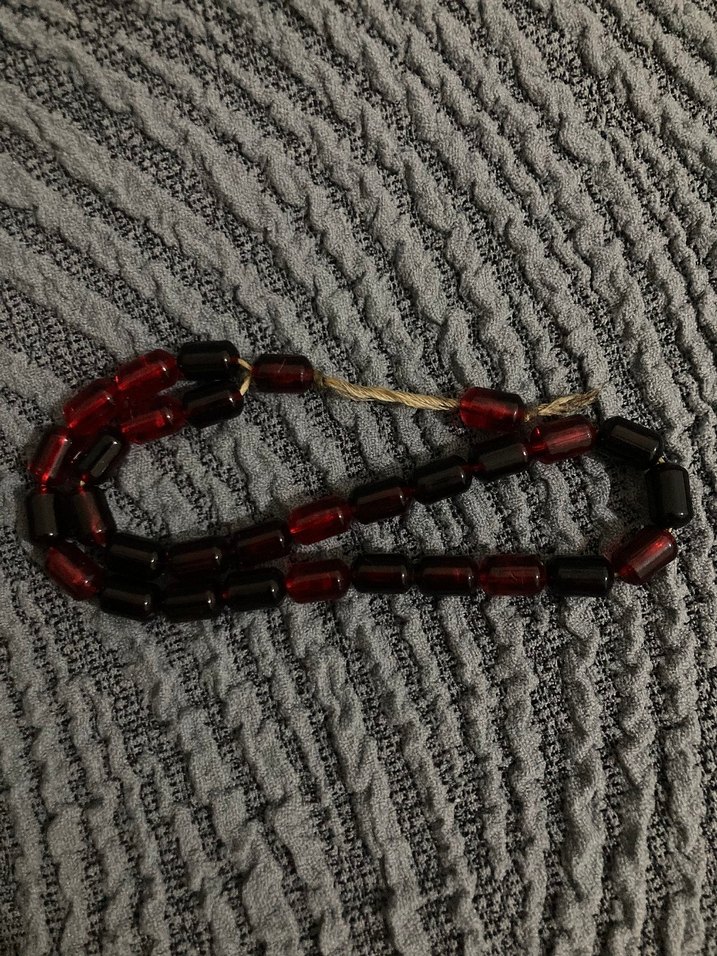 Bordo Bohem Tarz Erkek Tesbih - Görsel 2