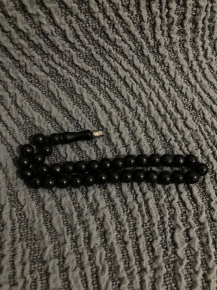 Siyah Gotik Erkek Tespih - Görsel 3