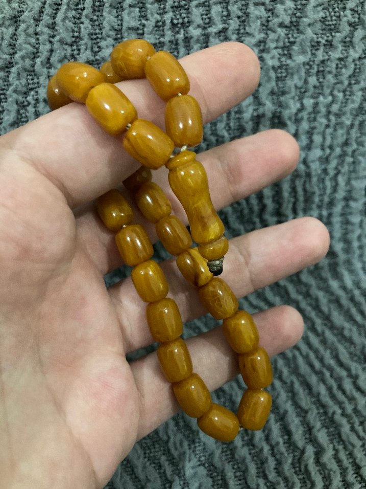 Erkek Sarı Bohem Tarz Tesbih - Görsel 3