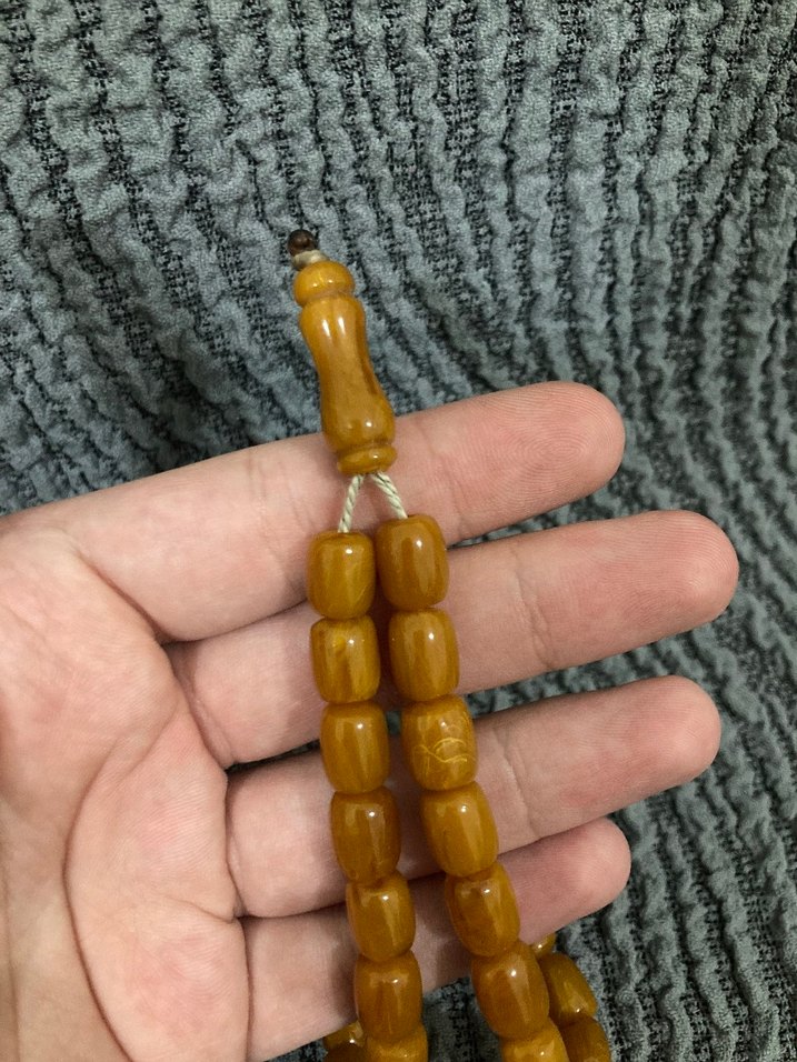 Erkek Sarı Bohem Tarz Tesbih - Görsel 2