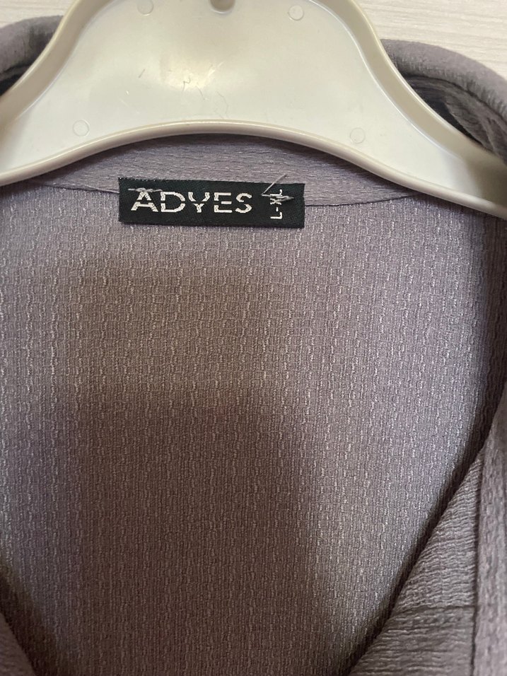 Gri Uzun Kollu Keten Gömlek - Görsel 2