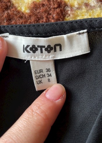 Siyah Uzun Kollu Yüksek Yakalı Kadın Bluz - Görsel 2