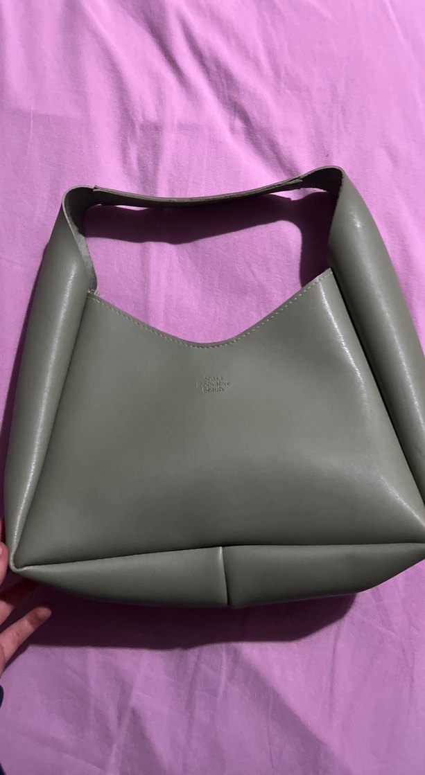 Minimalist Yeşil Deri Kadın Çanta - Görsel 4