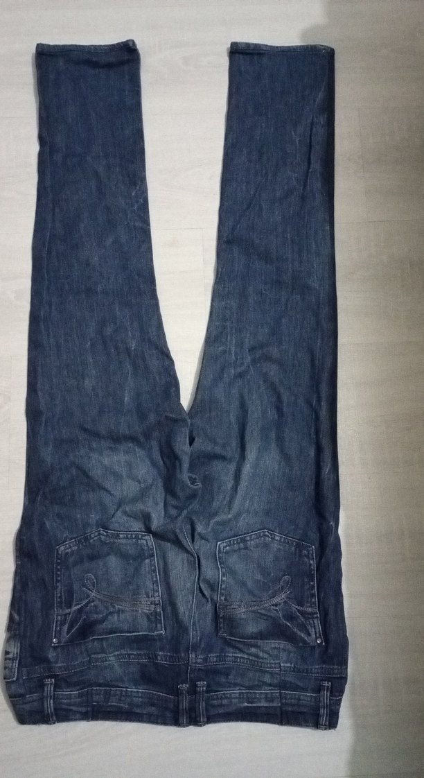 Lacivert Casual Kadın Denim Pantolon - Görsel 2