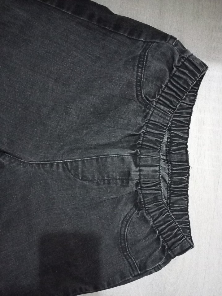 Siyah Erkek Normal Kesim Denim Pantolon - Görsel 2