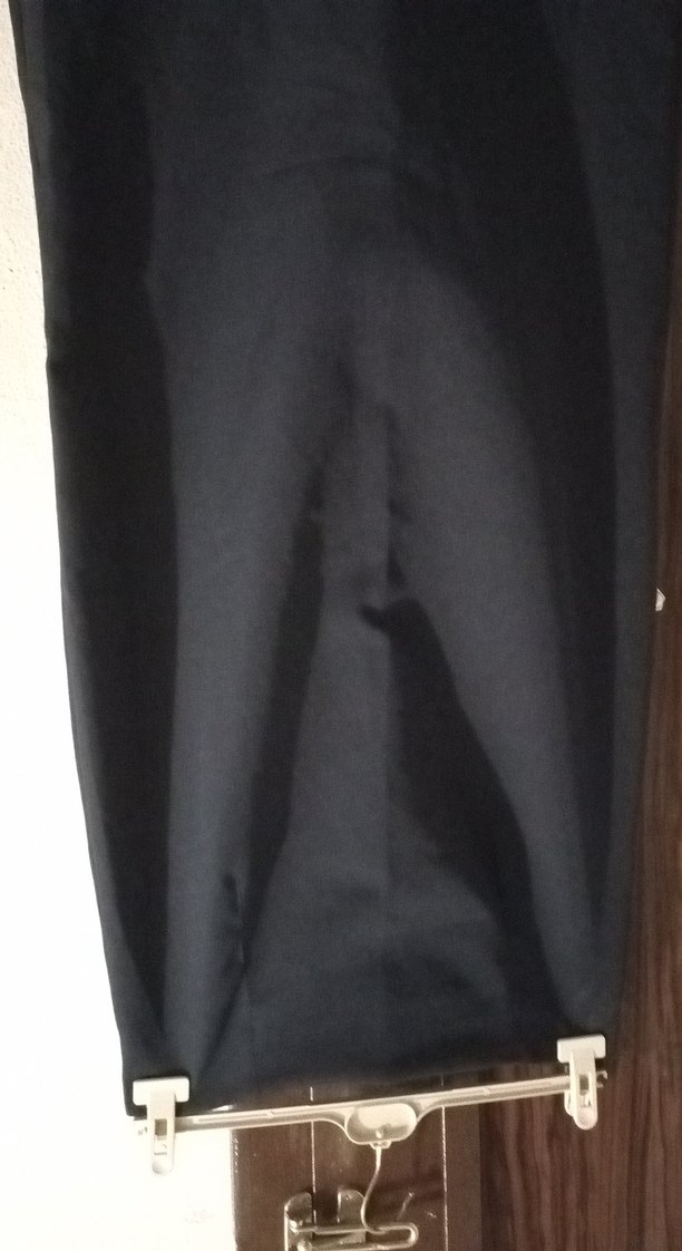 LacivertUzun Kollu Fırfırlı Bluz - Görsel 2