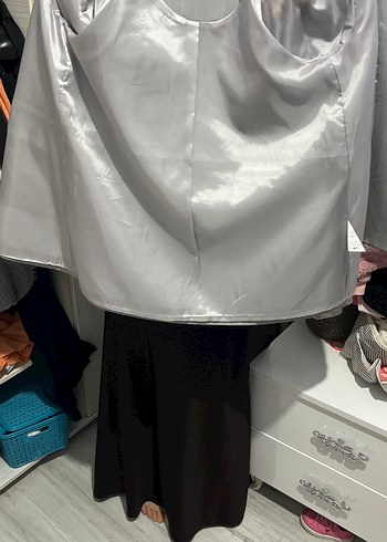 Kadın Gri Midi Ceket Kemerli Sokağa Uygun - Görsel 5