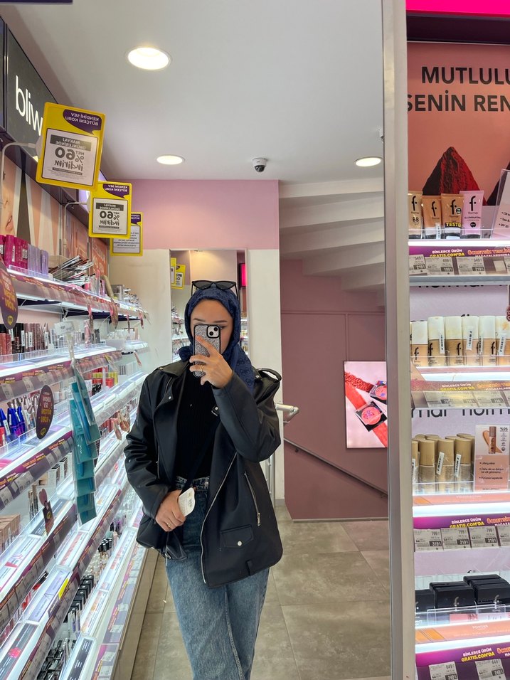 Siyah Biker Deri Kadın Ceket - Görsel 5