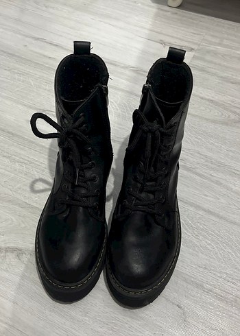 Siyah Deri Kadın Bot Stiletto Topuklu - Görsel 7