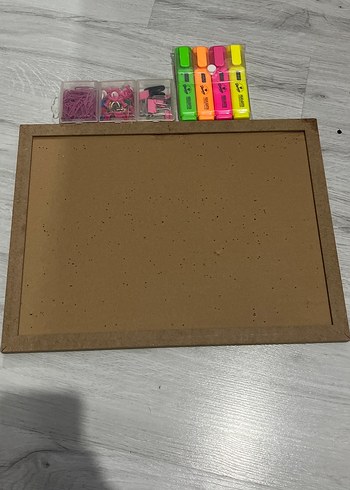 Renkli Fosforlu Kalem ve Ofis Malzemeleri Seti - Görsel 4