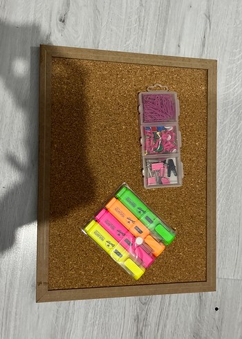 Renkli Fosforlu Kalem ve Ofis Malzemeleri Seti - Görsel 6