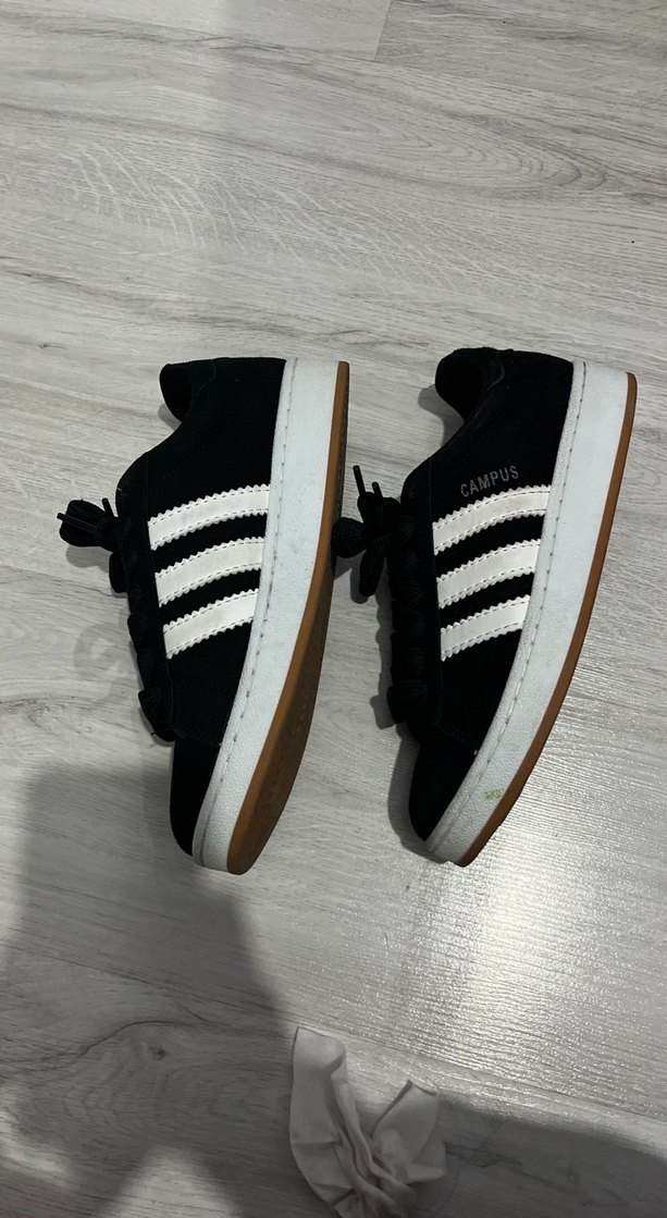 Siyah Beyaz Çizgili Kadın Spor Ayakkabı - Görsel 3