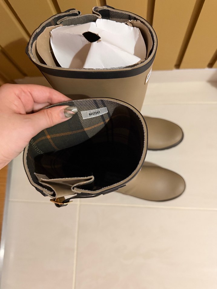 Barbour military brown Kadın Diz Boyu Çizme - Görsel 4