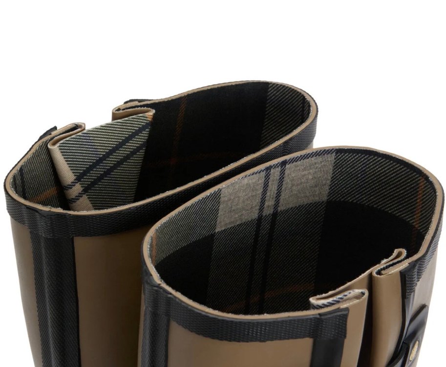 Barbour military brown Kadın Diz Boyu Çizme - Görsel 3